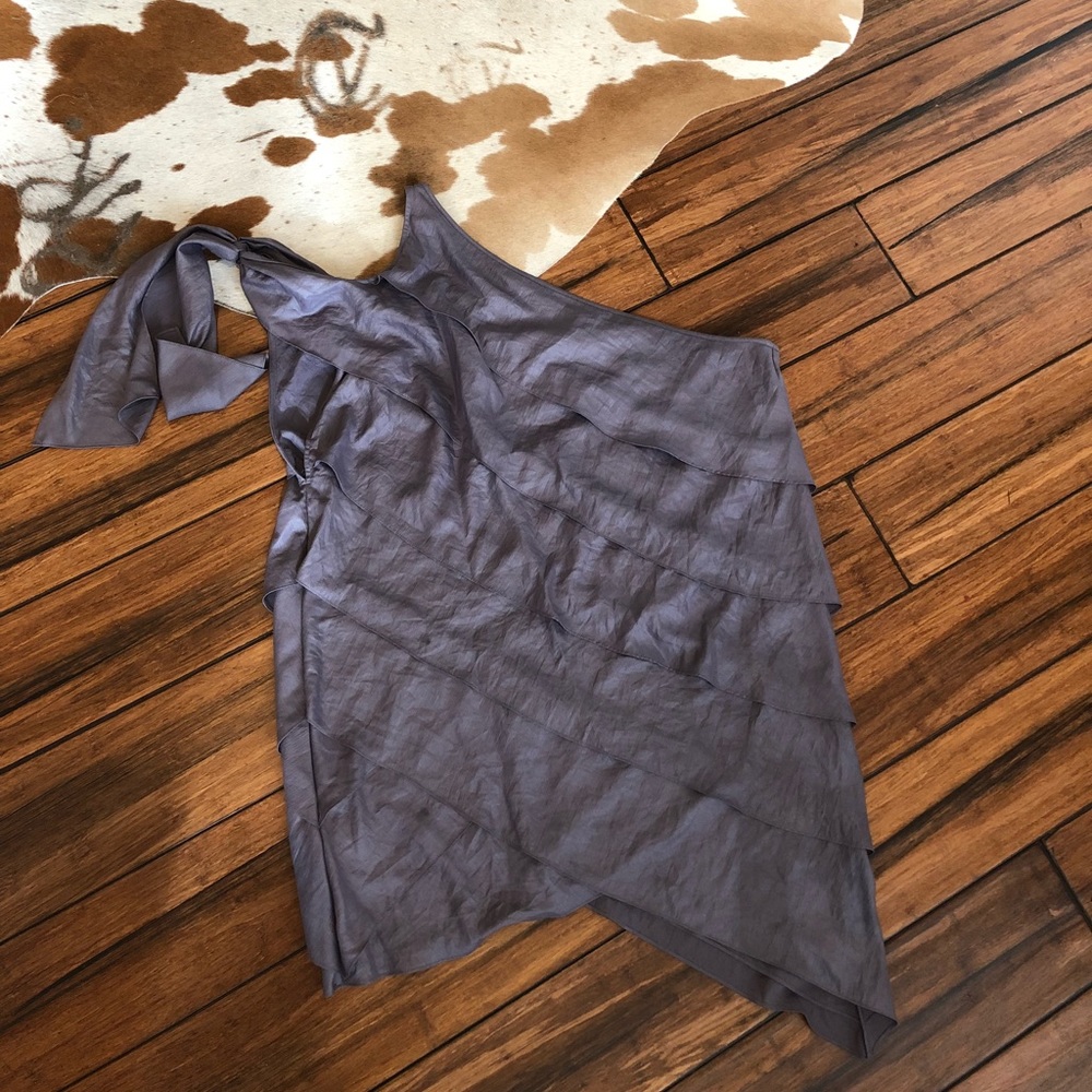 BCBG Lavender Grey Cocktail Dress
